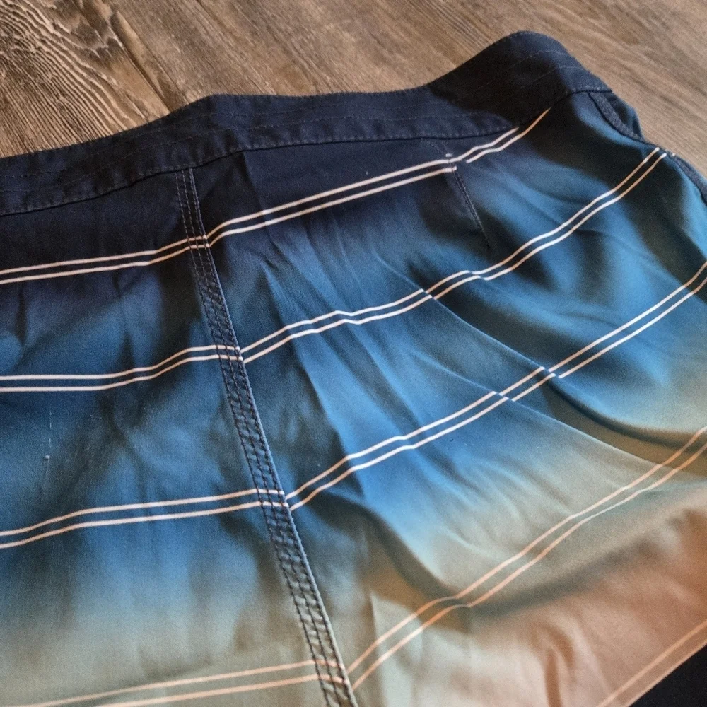 Men's Blue Gradient Swim Shorts
